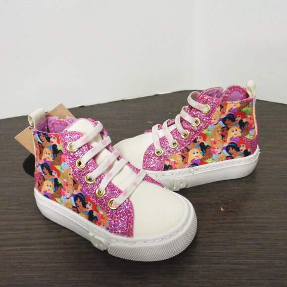Brand New Ground Up Princess Lace High-Top Sneakers. MultiColor. ECPS6016FL F55 - Picture 6 of 10
